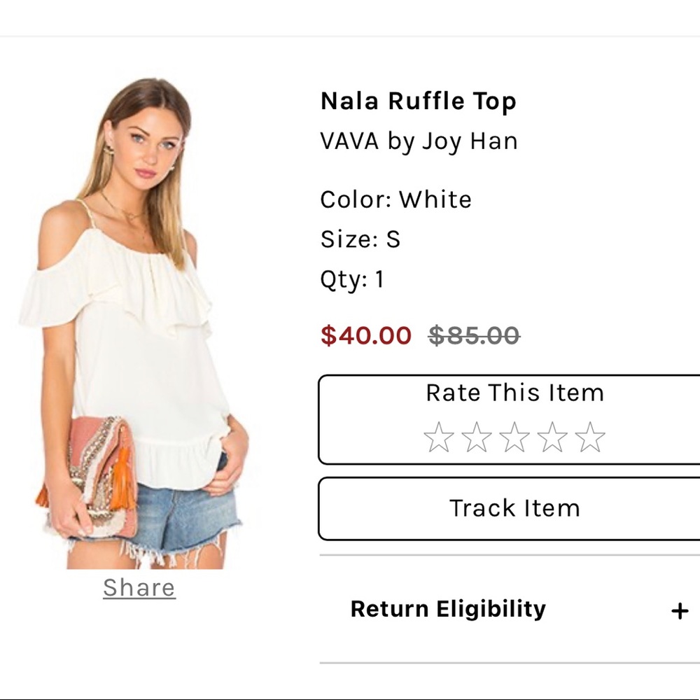 Revolve cold shoulder top